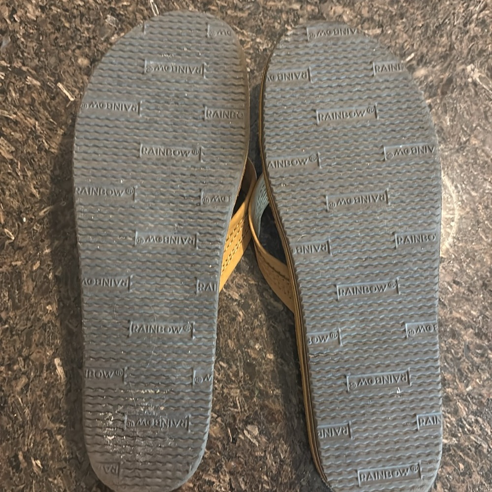Rainbow double layer 3/4 strap flip flops - Picture 4 of 4
